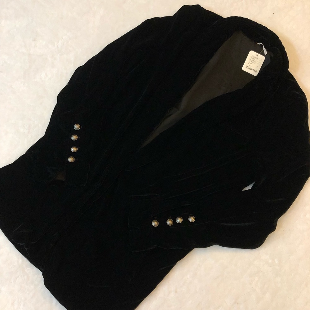 Free People Velvet Blazer